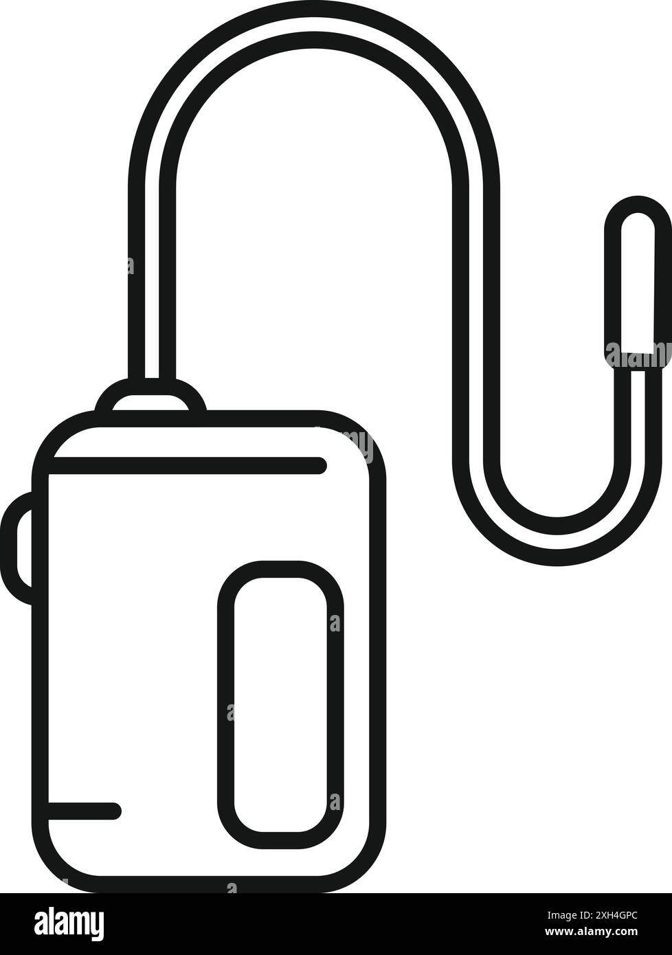 Il dispositivo elettronico per sigarette con cartuccia liquida sta vaporizzando, creando un'alternativa per fumare Illustrazione Vettoriale