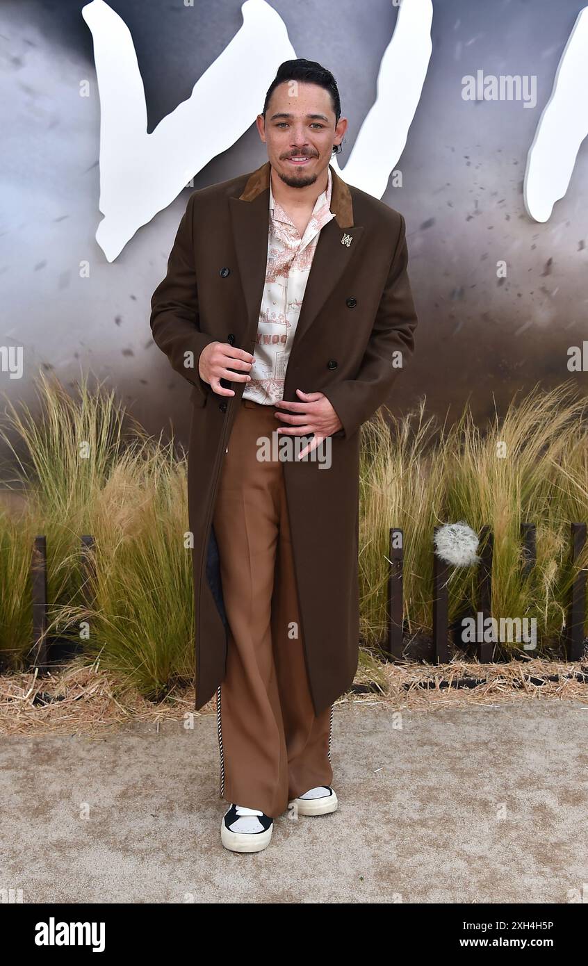 Westwood, Stati Uniti. 11 luglio 2024. Anthony Ramos arriva alla prima di Los Angeles di "Twister" tenutasi al Regency Village Theatre l'11 luglio 2024 a Westwood, CA. © Lisa OConnor/AFF-USA.com Credit: AFF/Alamy Live News Foto Stock