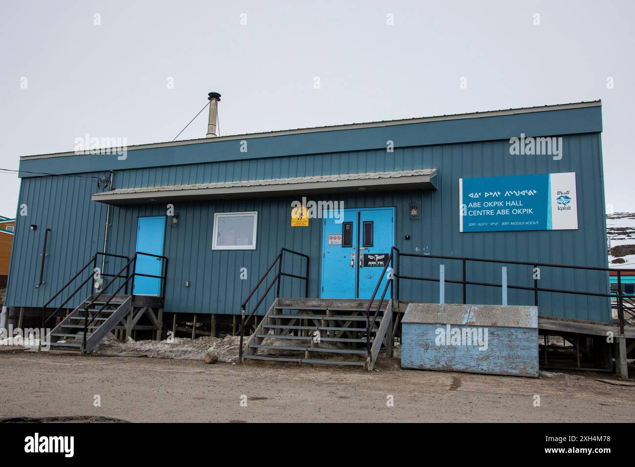 ABE Okpik Hall su Aiggilii ad Apex, Nunavut, Canada Foto Stock