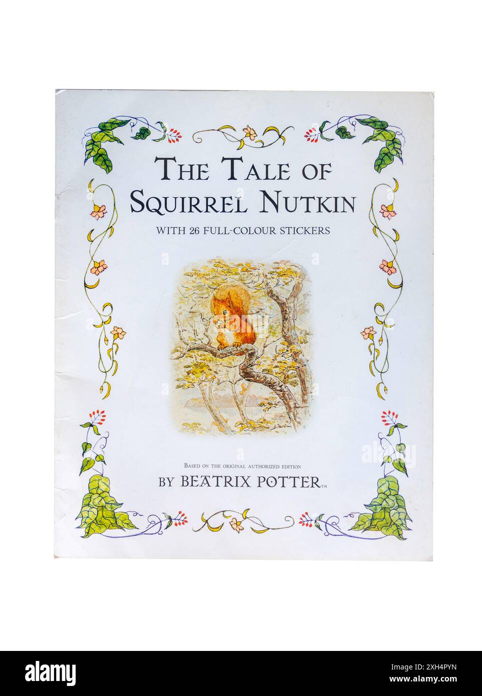 Libro per bambini "The Tale of Squirrel Nutkin" di Beatrix Potter, Grande Londra, Inghilterra, Regno Unito Foto Stock
