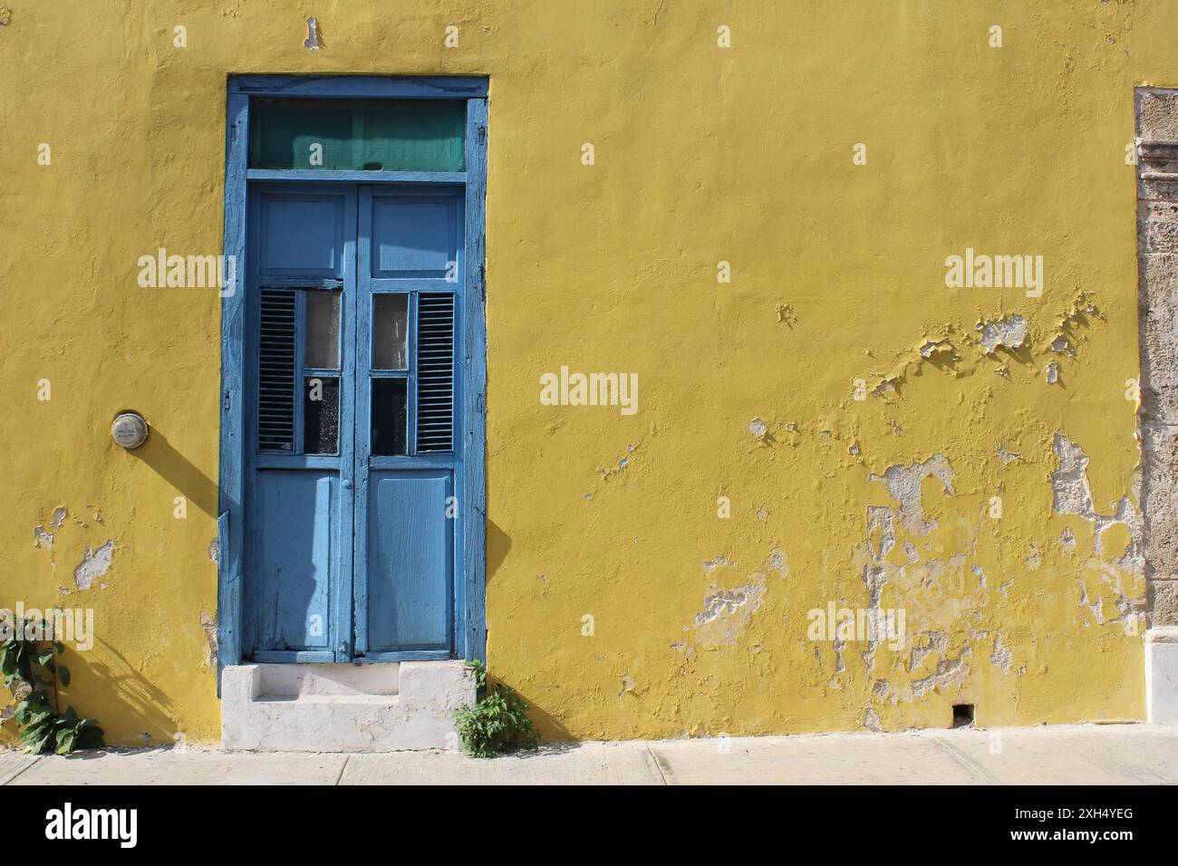 Casa messicana nella città vecchia di Campeche Foto Stock