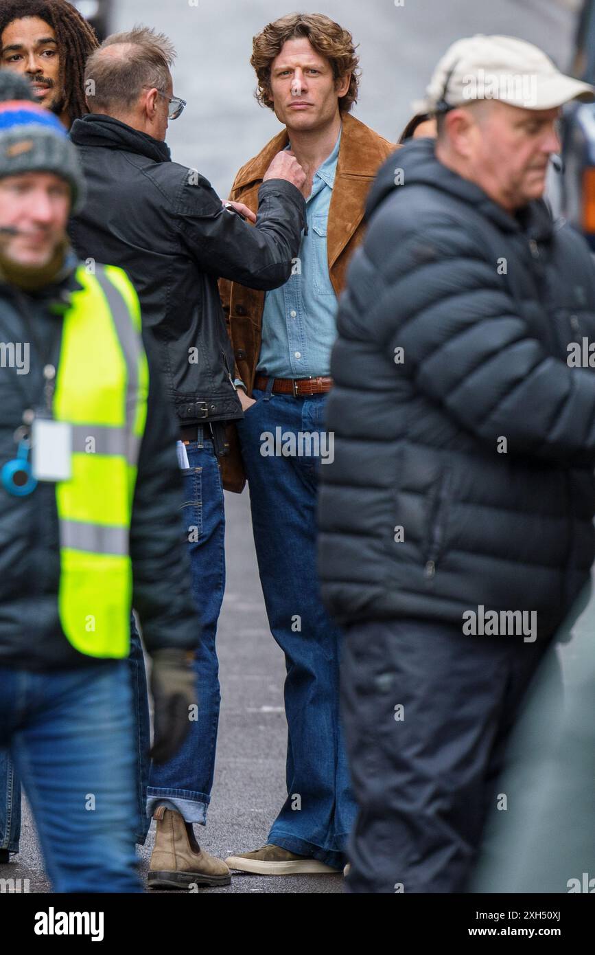 James Norton spara al Bob Marley Bio PIC Foto Stock