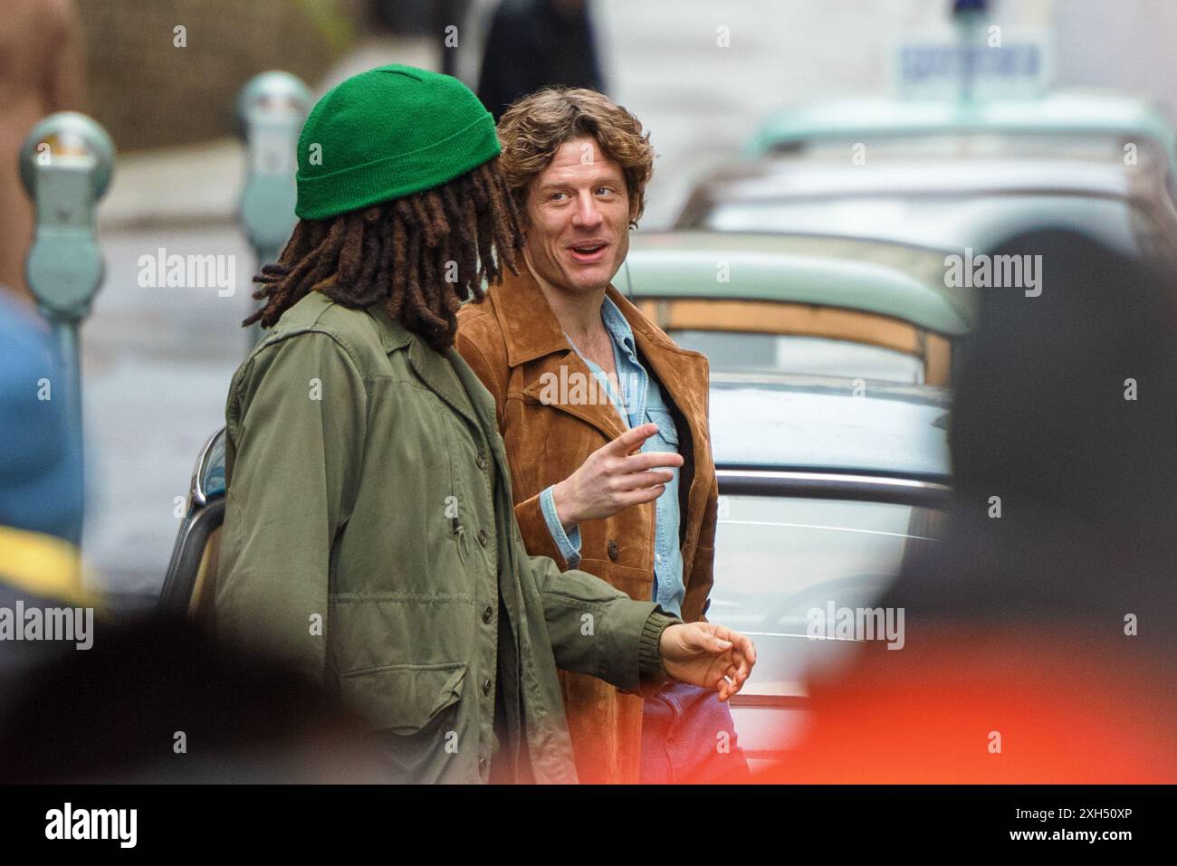James Norton spara al Bob Marley Bio PIC Foto Stock