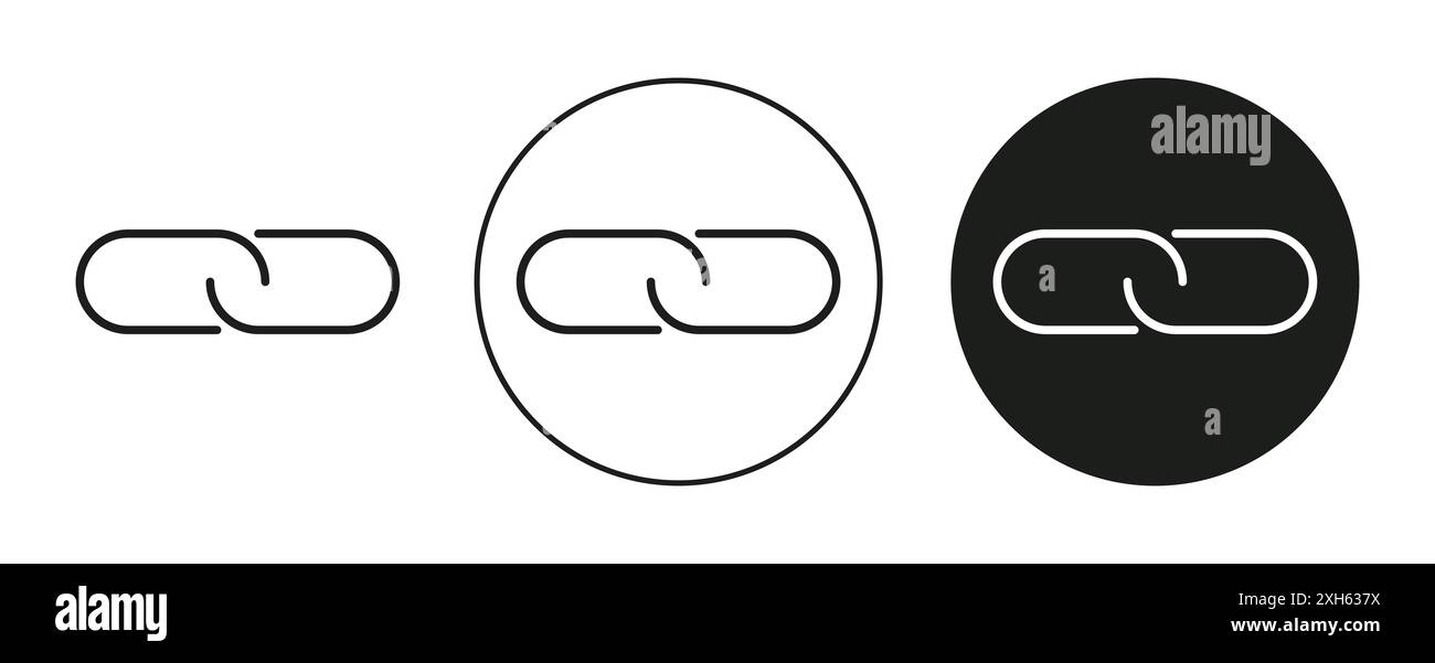 Icona Connetti simbolo vettoriale o insieme di set di segni in bianco e nero Illustrazione Vettoriale