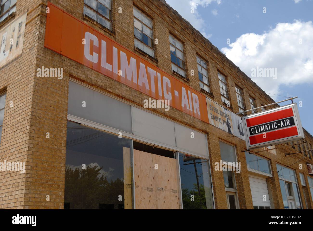 Edificio abbandonato a Tyler, Texas, USA Foto Stock