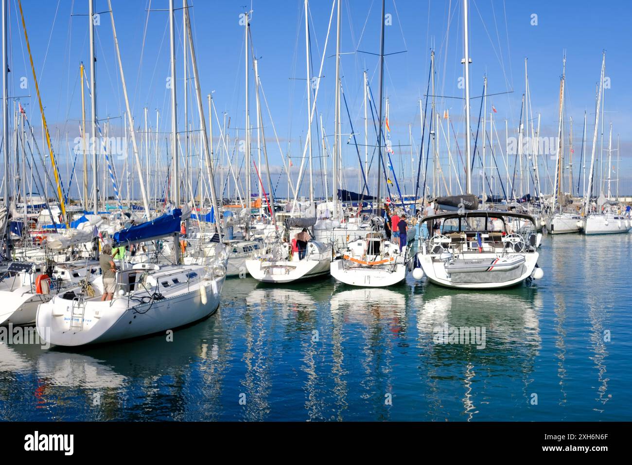 Saint Denis marina sull'isola di Oleron, Francia. Foto Stock