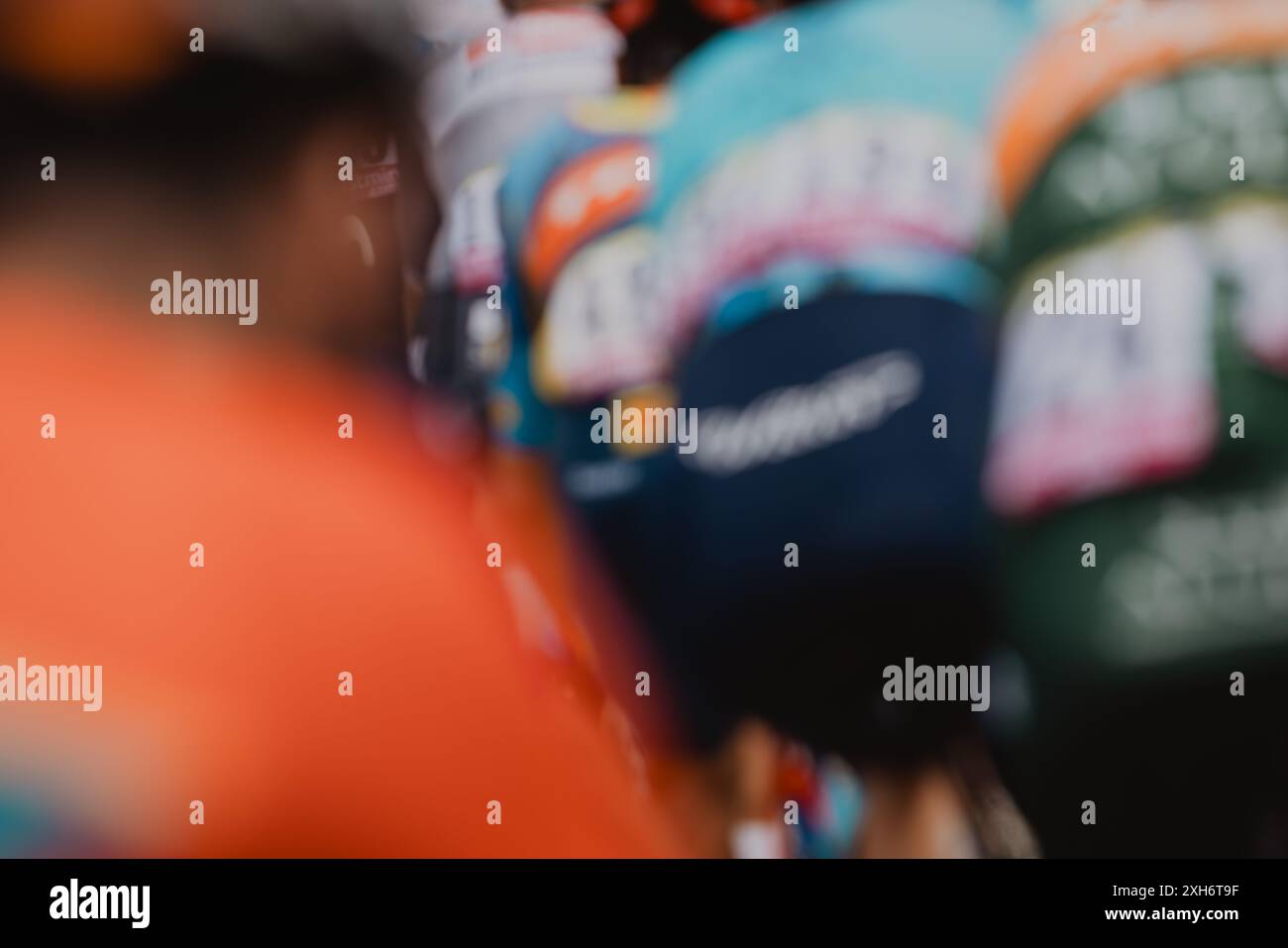 Tour de France 2024 - TAPPA 9 TROYES-TROYES immagine di: PelotonPix / Dave Dodge Photography Foto Stock