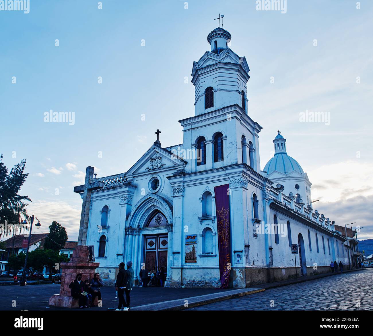 Chiesa di San Sebastiano, Cuenca, Ecuador America del Sud Foto Stock