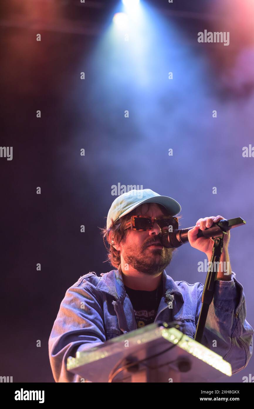 11 luglio 2024, Lucca, Italia: Calcutta si esibisce dal vivo al Lucca Summer Festival. (Credit Image: © Stefano dalle Luche/Pacific Press via ZUMA Press Wire) SOLO PER USO EDITORIALE! Non per USO commerciale! Foto Stock