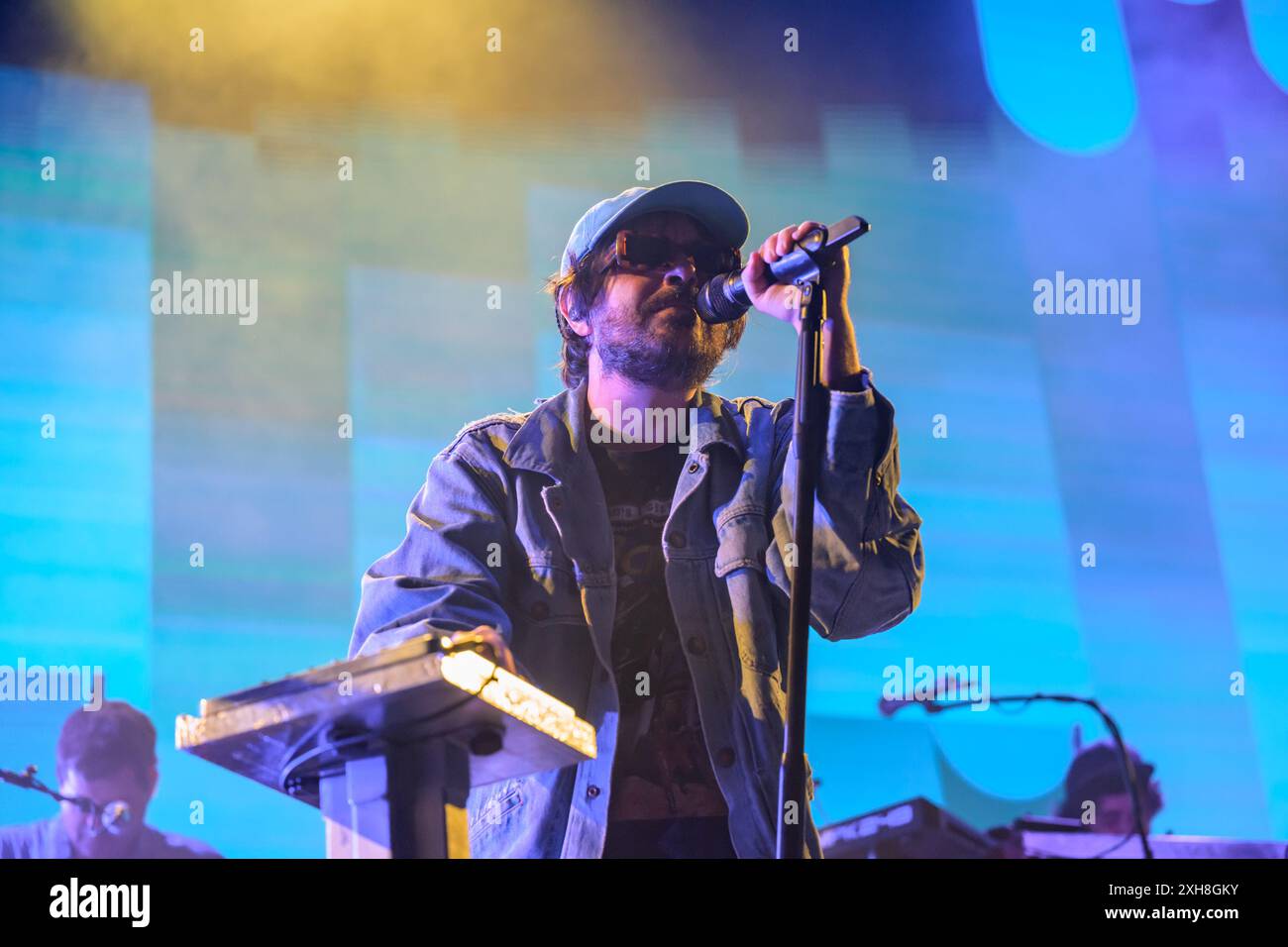 11 luglio 2024, Lucca, Italia: Calcutta si esibisce dal vivo al Lucca Summer Festival. (Credit Image: © Stefano dalle Luche/Pacific Press via ZUMA Press Wire) SOLO PER USO EDITORIALE! Non per USO commerciale! Foto Stock