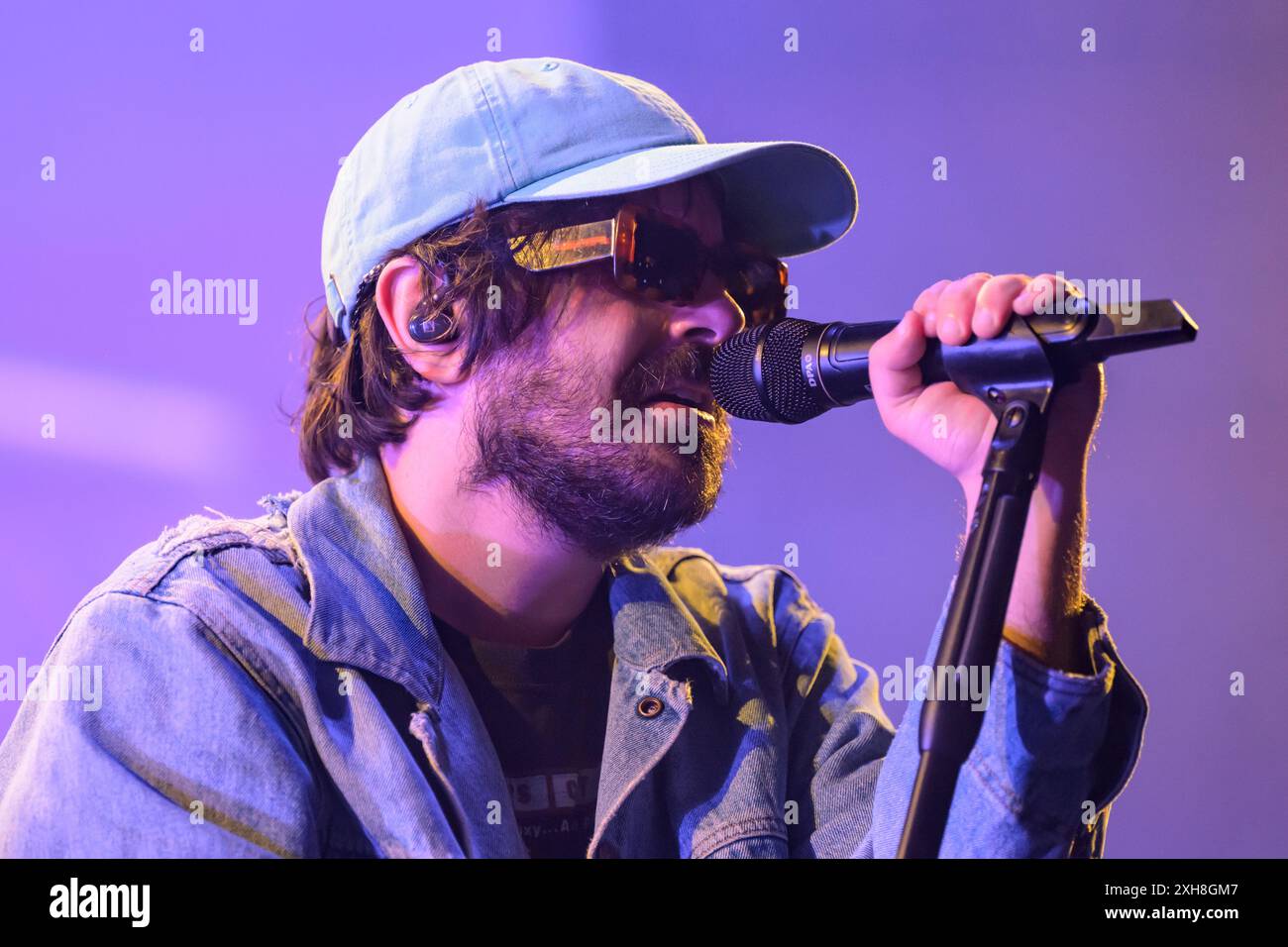 11 luglio 2024, Lucca, Italia: Calcutta si esibisce dal vivo al Lucca Summer Festival. (Credit Image: © Stefano dalle Luche/Pacific Press via ZUMA Press Wire) SOLO PER USO EDITORIALE! Non per USO commerciale! Foto Stock