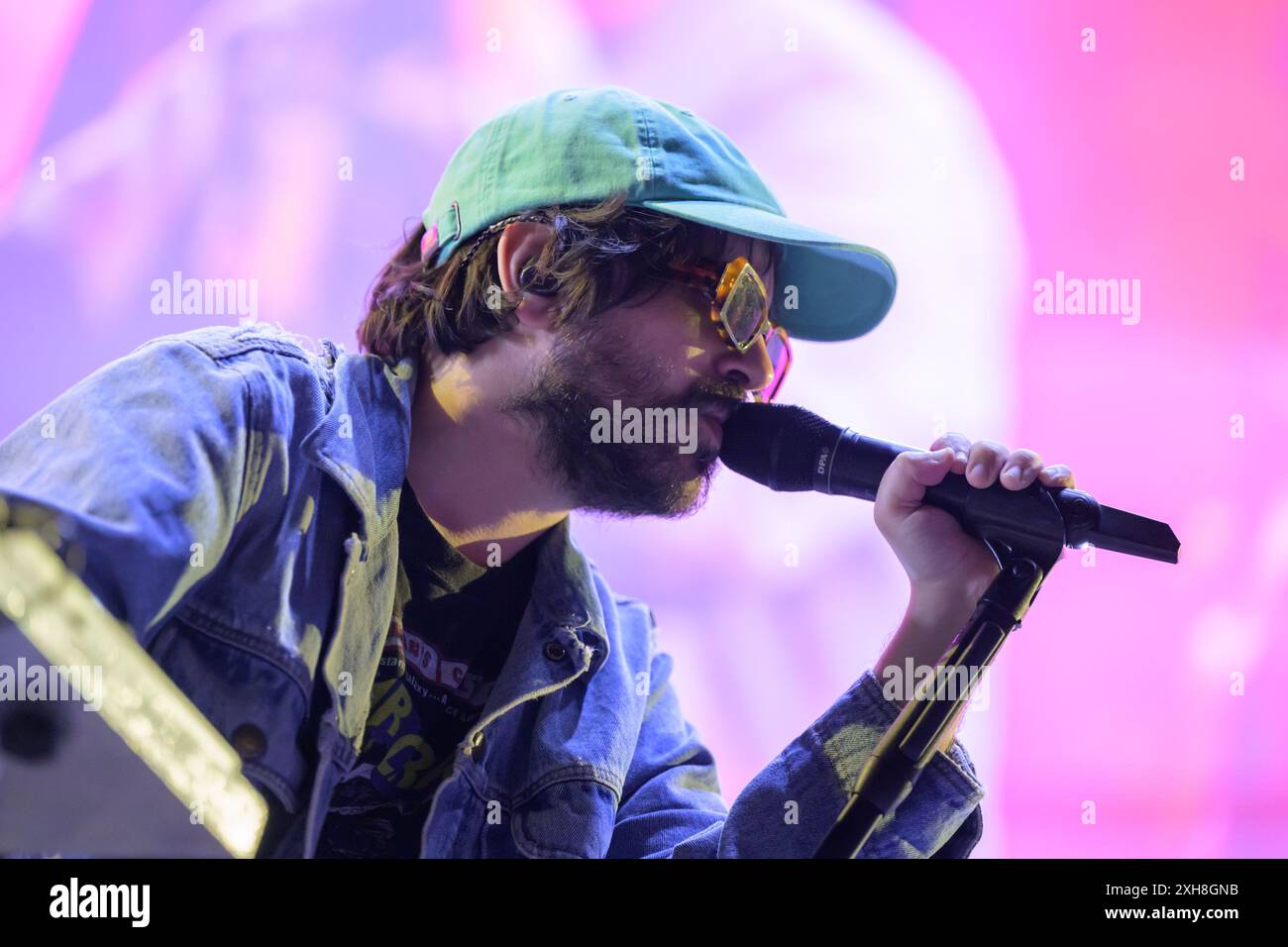 11 luglio 2024, Lucca, Italia: Calcutta si esibisce dal vivo al Lucca Summer Festival. (Credit Image: © Stefano dalle Luche/Pacific Press via ZUMA Press Wire) SOLO PER USO EDITORIALE! Non per USO commerciale! Foto Stock