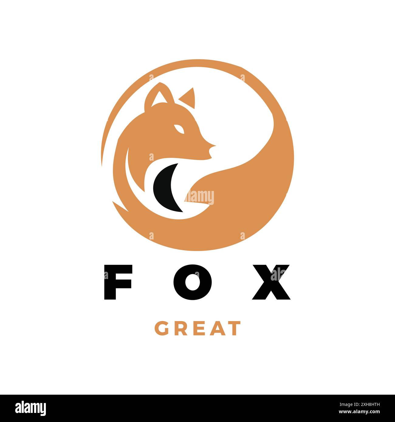 Modello di disegno del logo Fox Icon Illustrazione Vettoriale