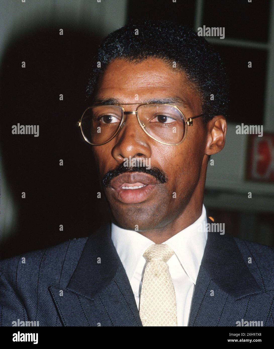 Julius Erving, (alias Dr J), 1989. ph: John Barrett/PHOTOlink/Courtesy Everett Collection (Julius Erving7815) Foto Stock