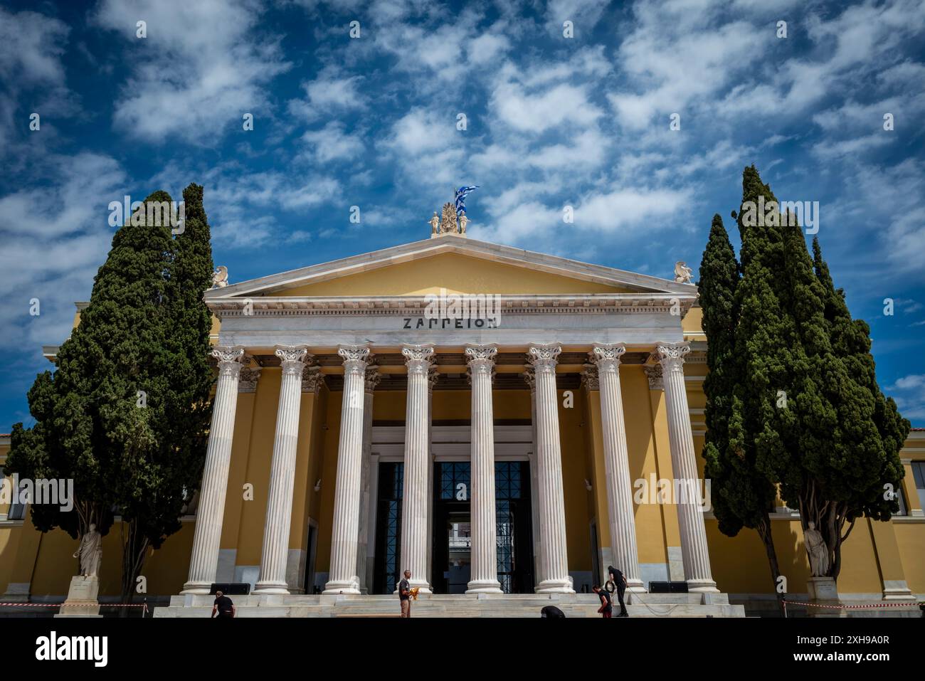 Zappeion Hall, una maestosa sala costruita negli anni '1880 per i primi giochi olimpici moderni, ora utilizzata come centro conferenze, Atene, Grecia Foto Stock