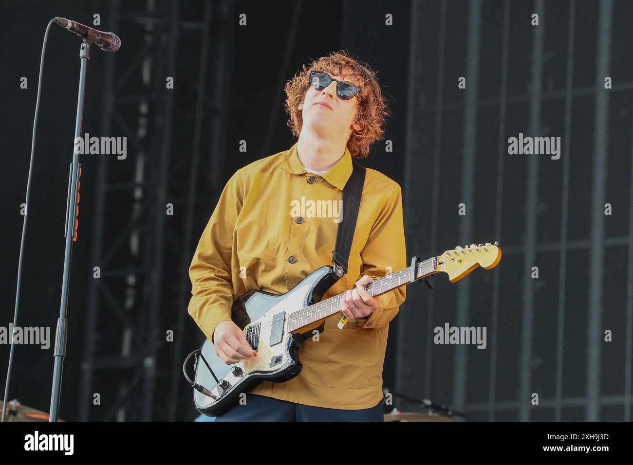 Glasgow, Regno Unito. 12 luglio 2024. La band "THE SNUTS" ha suonato TRNSMT il primo giorno dell'annuale festival musicale, a un pubblico entusiasta, tenutosi a Glasgow Green, vicino al centro di Glasgow, in Scozia, Regno Unito. Crediti: Findlay/Alamy Live News Foto Stock