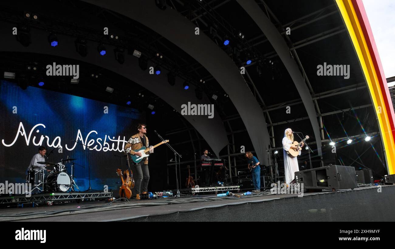 Londra, Regno Unito. 12 luglio 2024. Nina Nesbitt si esibisce al BST Hyde Park. Foto di Julie Edwards./Alamy Live News Foto Stock