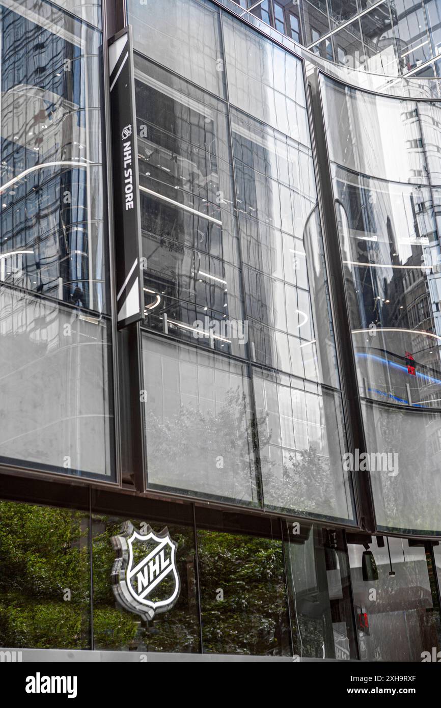 NHL Store Hudson Yard, New York City Foto Stock