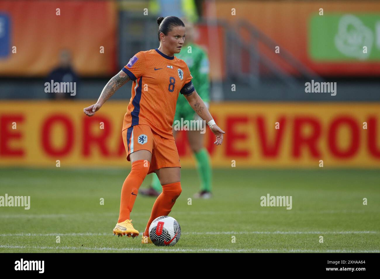 SITTARD - Sherida Spitse dell'Olanda durante la partita di qualificazione al Campionato europeo femminile tra Paesi Bassi (W) e Italia (W) allo stadio fortuna Sittard il 12 luglio 2024 a Sittard, Paesi Bassi. ANP BART STOUTJESDIJK credito: ANP/Alamy Live News Foto Stock