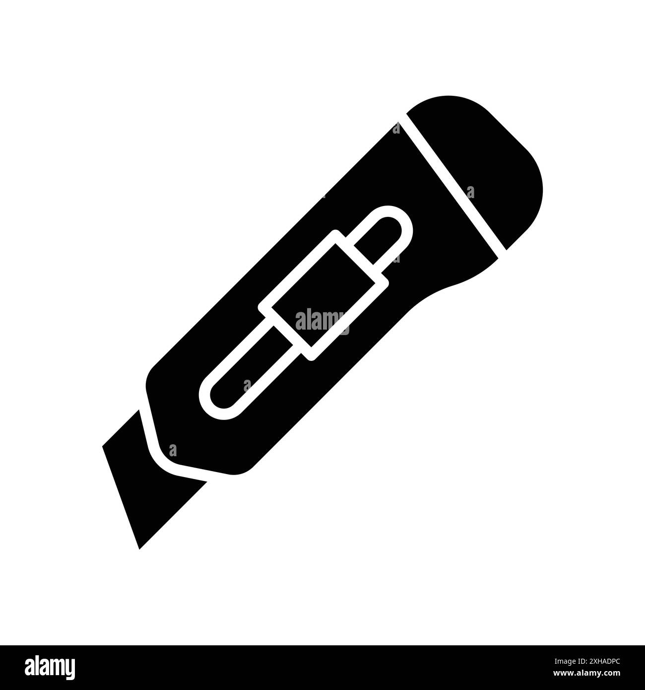 modello di disegno vettoriale icona coltello da taglio su sfondo bianco Illustrazione Vettoriale