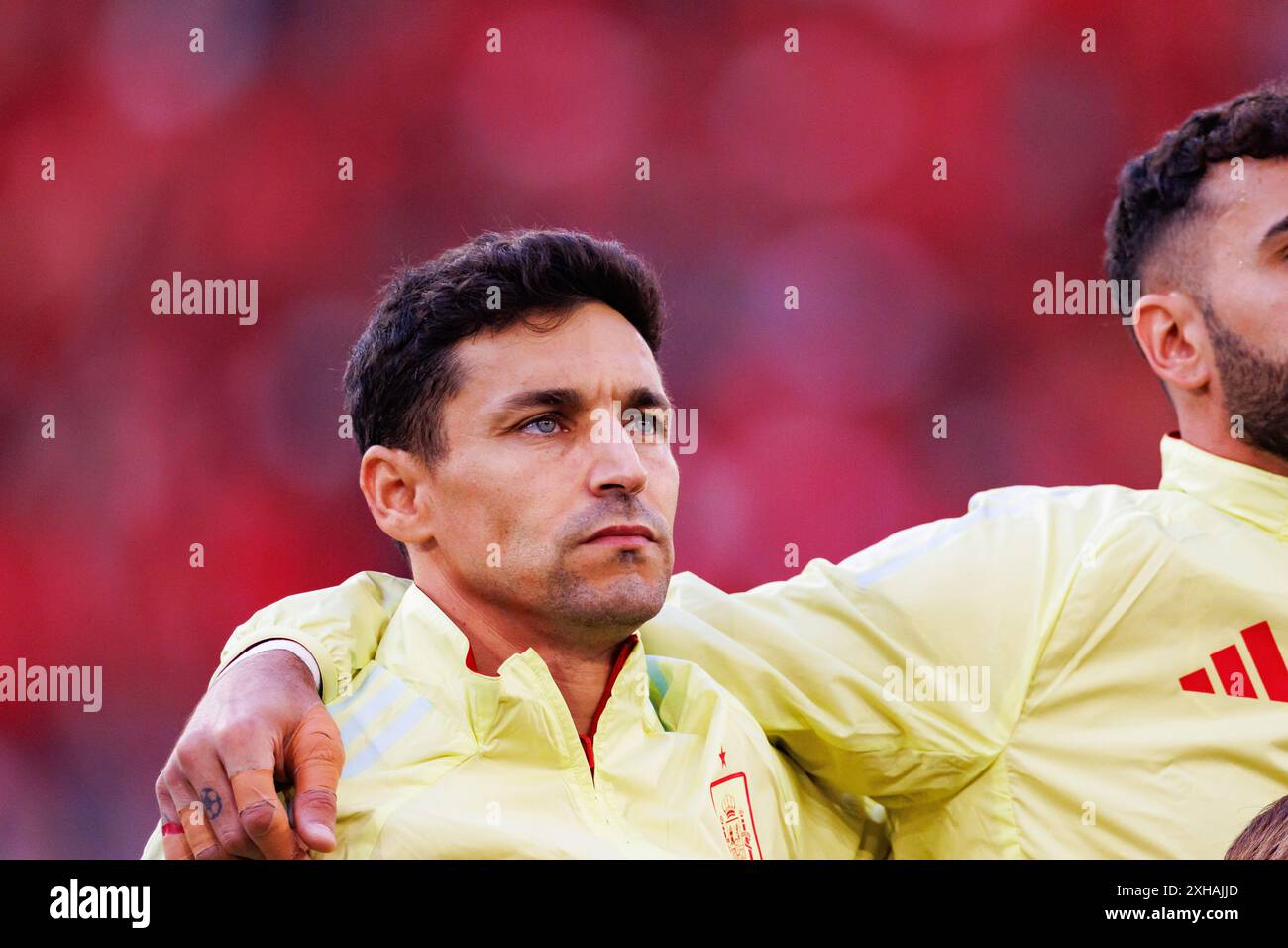 Dusseldorf, Germania. 24 giugno 2024. Jesus Navas (Spagna) visto durante la partita di UEFA Euro 2024 tra le squadre nazionali di Albania e Spagna alla Merkur Spiel-Arena. Punteggio finale : Albania 0:1 Spagna (foto di Maciej Rogowski/SOPA Images/Sipa USA) credito: SIPA USA/Alamy Live News Foto Stock