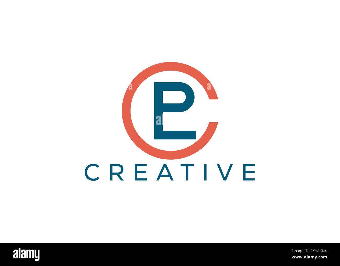 Modello di design con logo Letter L P C minimalista e professionale Illustrazione Vettoriale