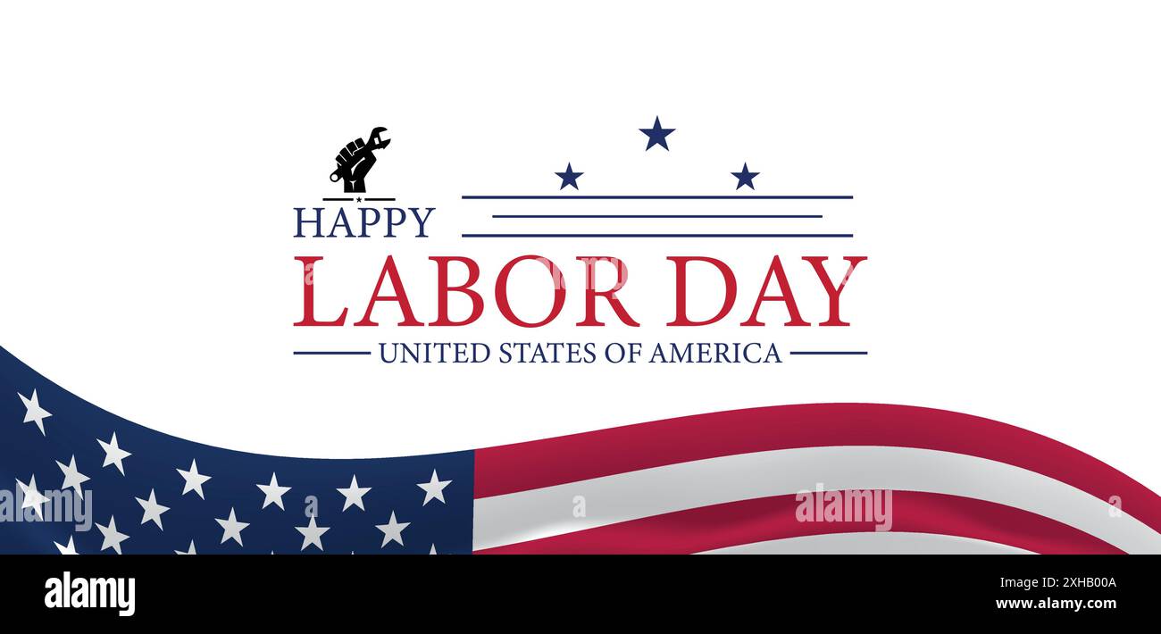 Festa del lavoro Una giornata nazionale di apprezzamento per i lavoratori Illustrazione Vettoriale