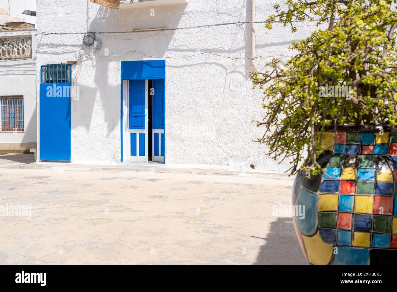 Il centro della città, noto come Kasbah con elementi architettonici arabi. Mazara del Vallo, Trapani, Sicilia, Italia, Europa. Foto Stock