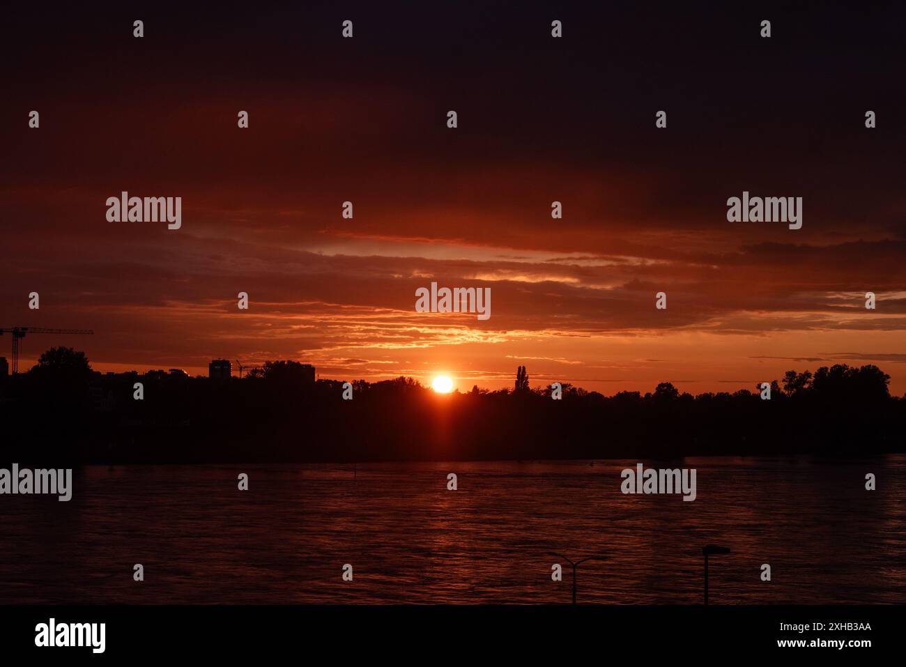 Tramonto stupefacente Foto Stock