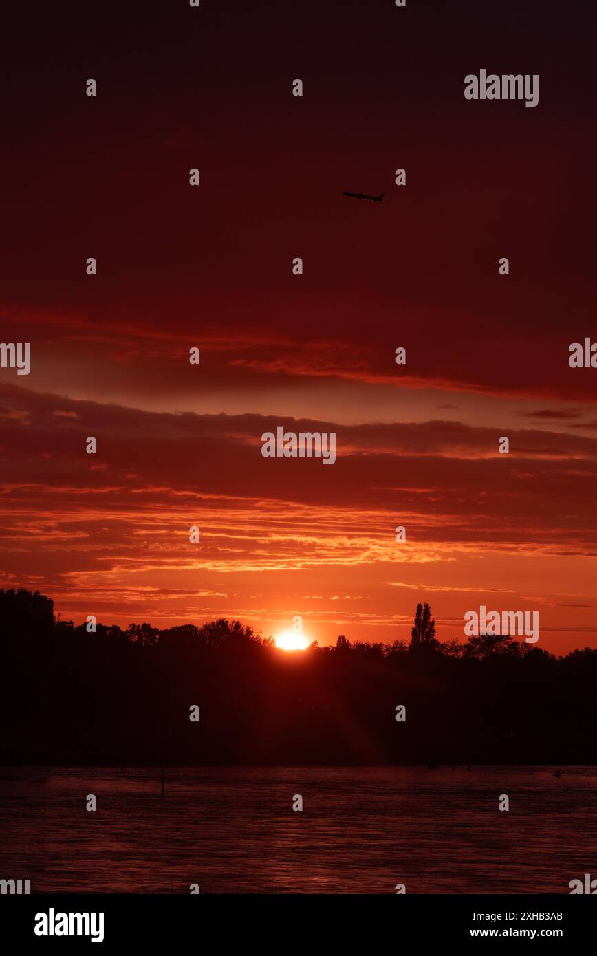Tramonto stupefacente Foto Stock