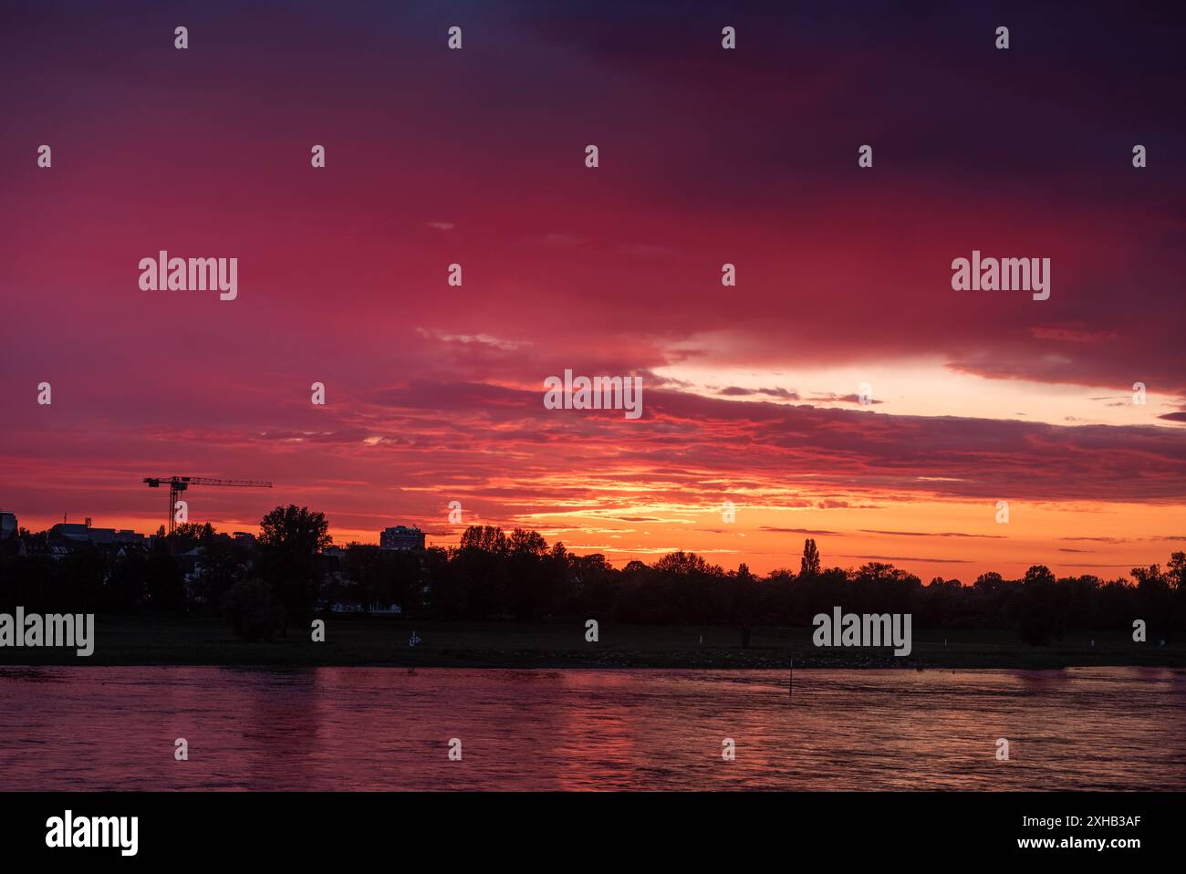 Tramonto stupefacente Foto Stock