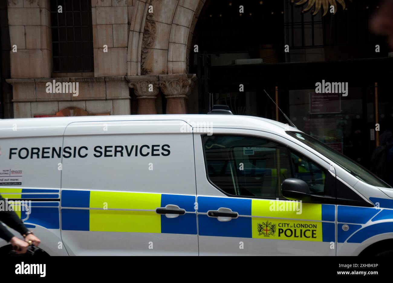 Veicolo della polizia metropolitana, Shoreditch, Tower Hamlets, Londra, Inghilterra, REGNO UNITO. Foto Stock