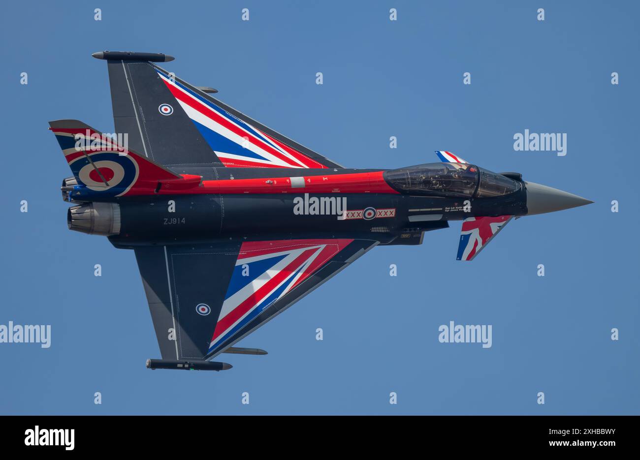 RAF Typhoon display Team Typhoon FGR4 display di volo al RIAT, Inghilterra Foto Stock