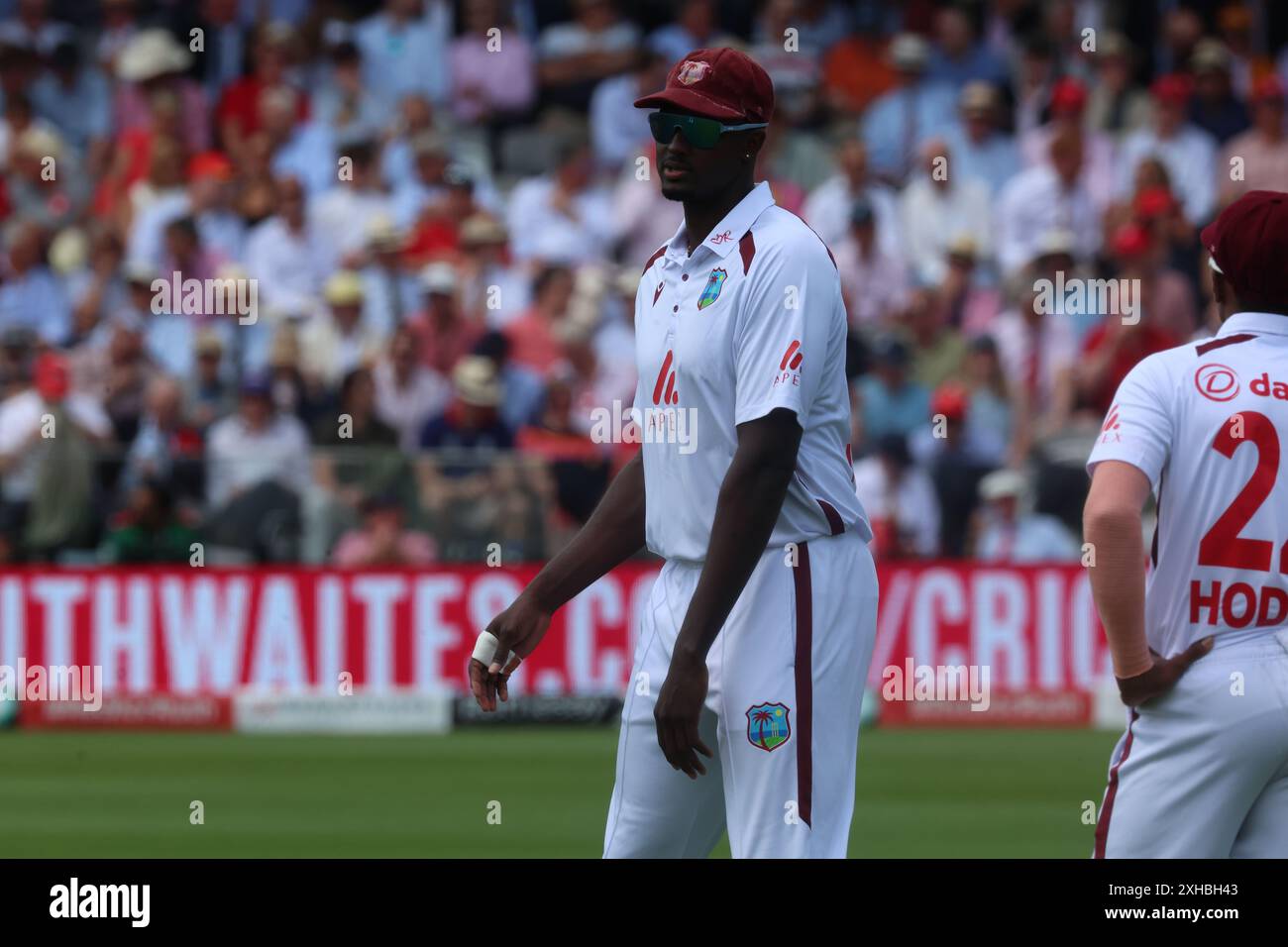 LONDRA, Regno Unito, JULY11: Wi96 in azione durante il Rothesay test il suo test Day 2 of 5 match tra Inghilterra e Indie occidentali al Lord's Cricket Ground, Londra l'11 luglio 2024 Foto Stock