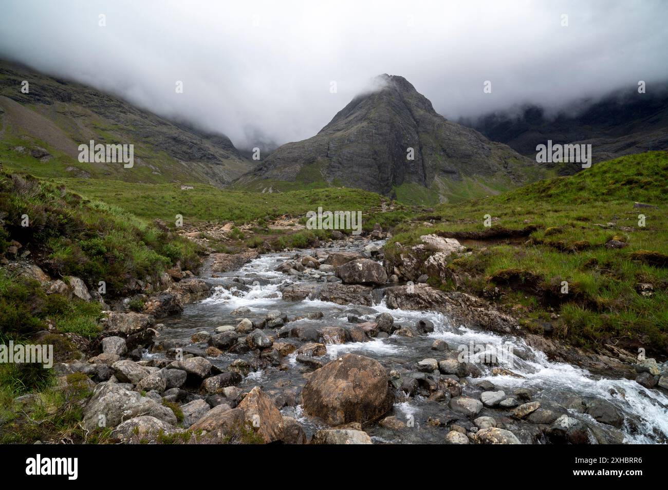 Scottish Highlands, Scozia, 2024 le Fairy Pools sull'Isola di Skye Foto Stock