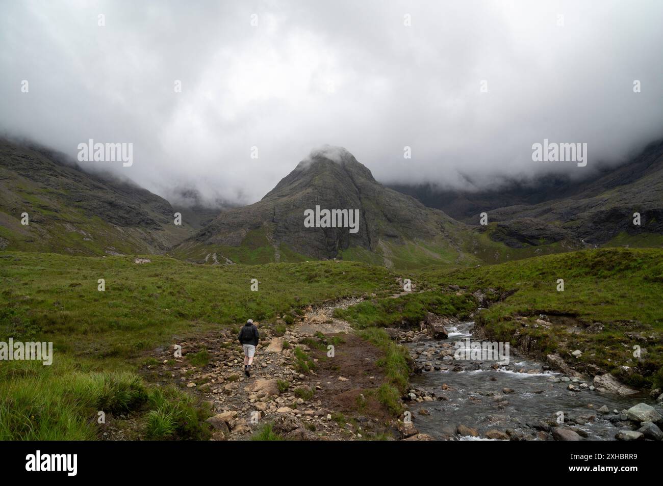 Scottish Highlands, Scozia, 2024 le Fairy Pools sull'Isola di Skye Foto Stock