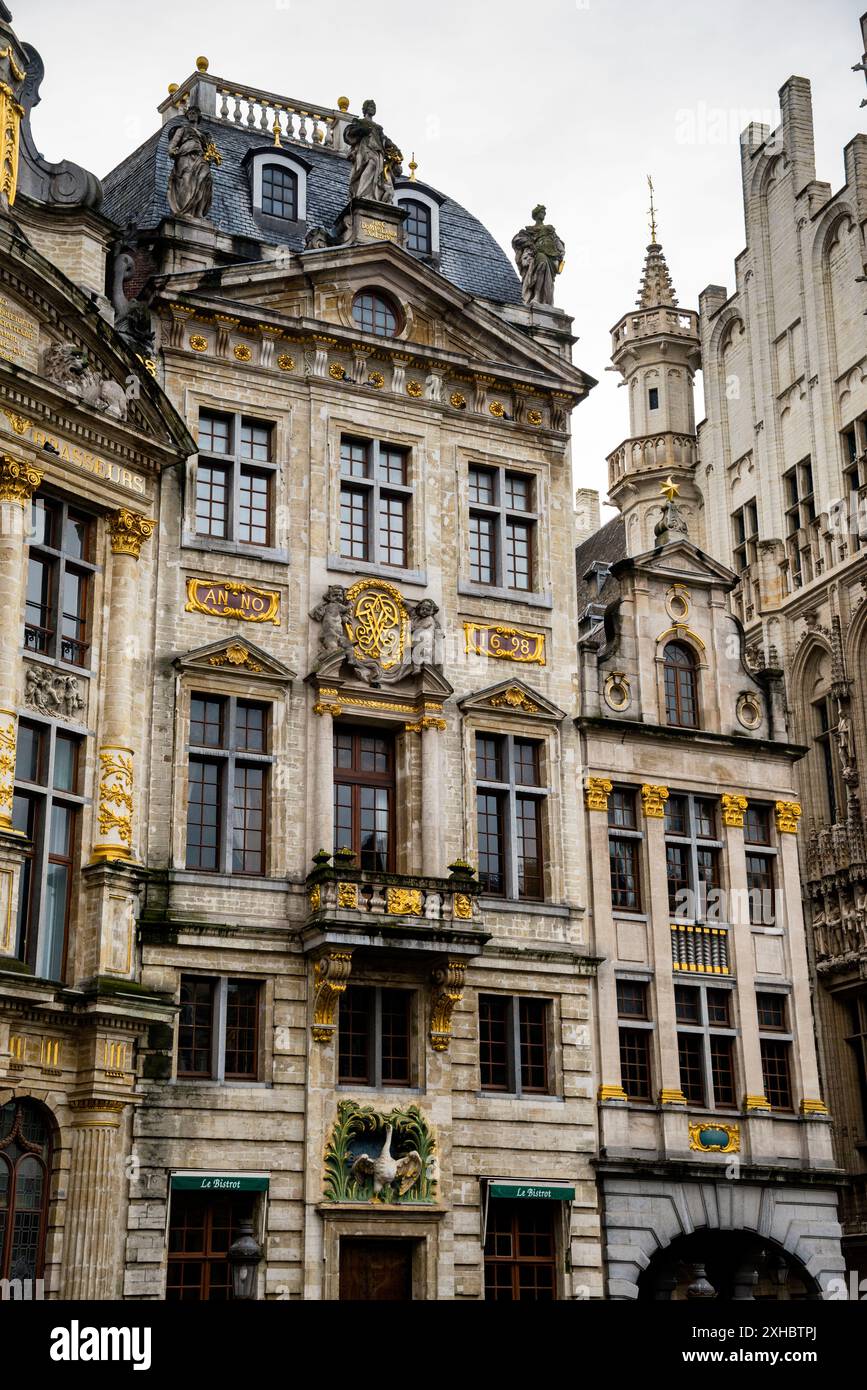 La Cygne sulla Grand Place di Bruxelles, Belgio. Foto Stock