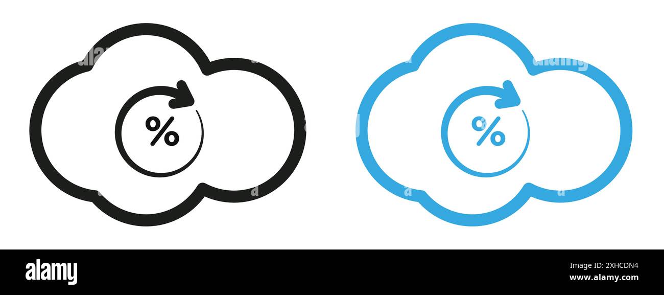 Icona tempi di attività elevati del server, simbolo vettoriale o insieme di set di segni con un contorno in bianco e nero Illustrazione Vettoriale