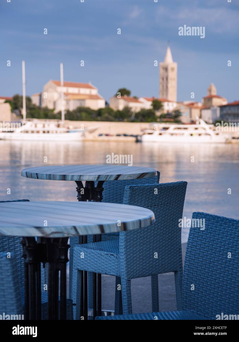 Porto di rab sull'isola di rab in croazia Foto Stock