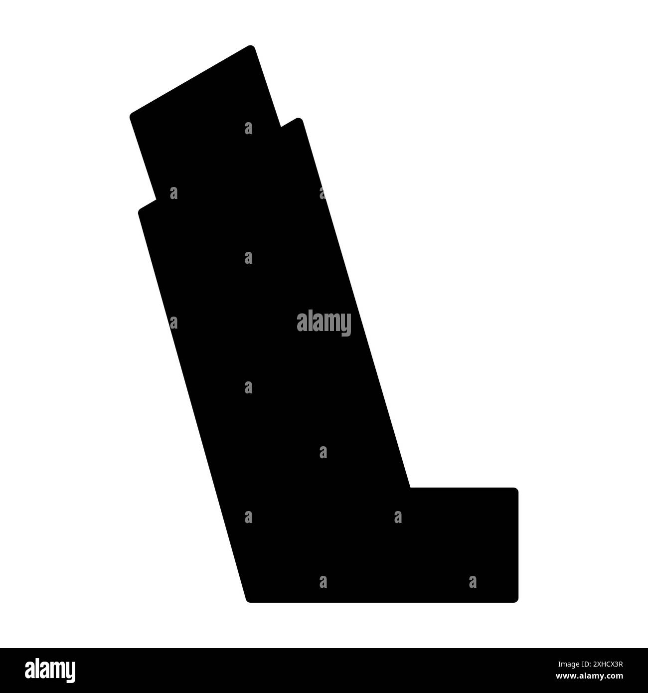 Icona disegno inalatore asma, segno medico di assistenza sanitaria, illustrazione vettoriale grafica . Illustrazione Vettoriale