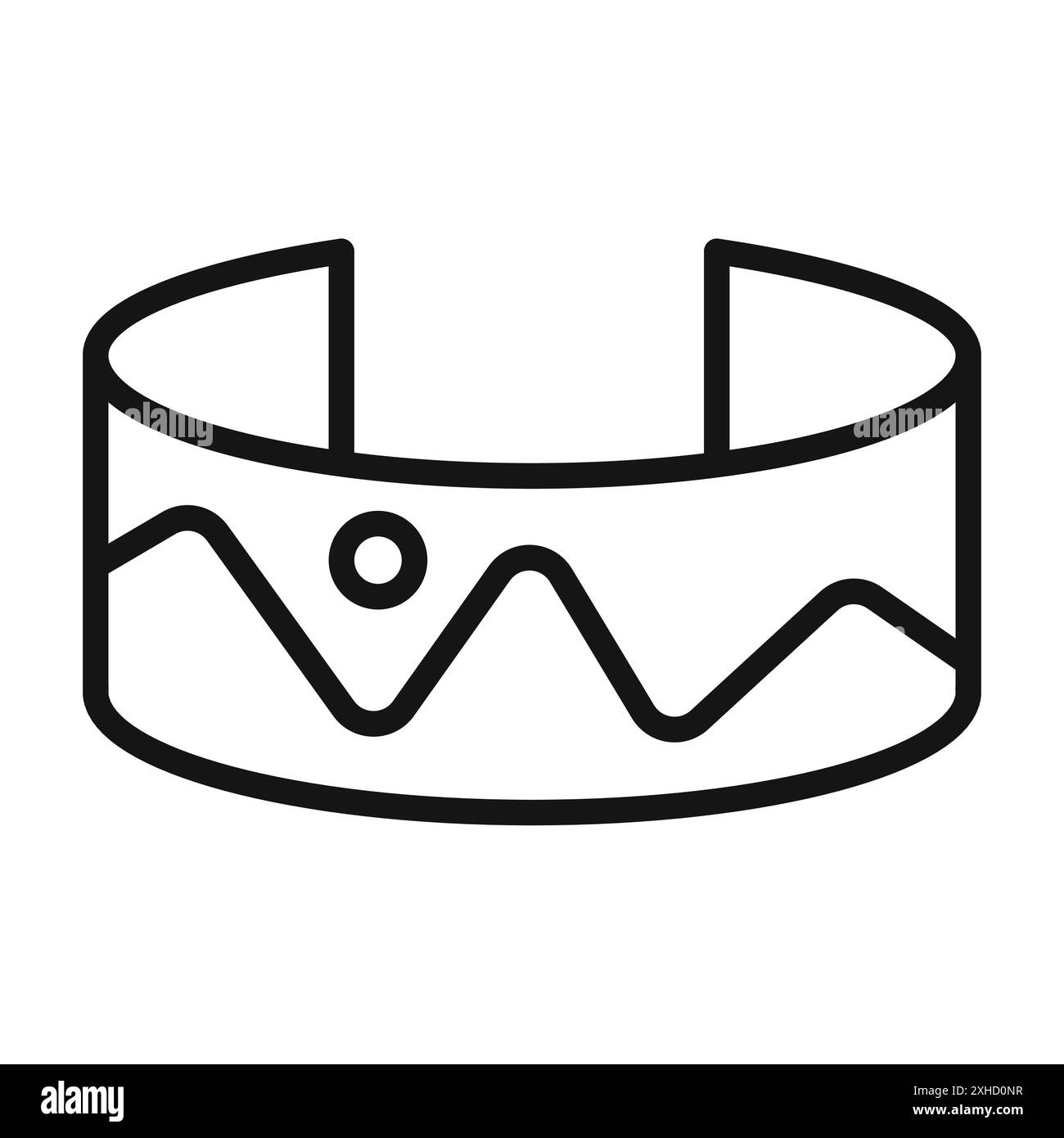 Icona panoramica simbolo vettoriale o collezione di set di insegne in bianco e nero Illustrazione Vettoriale