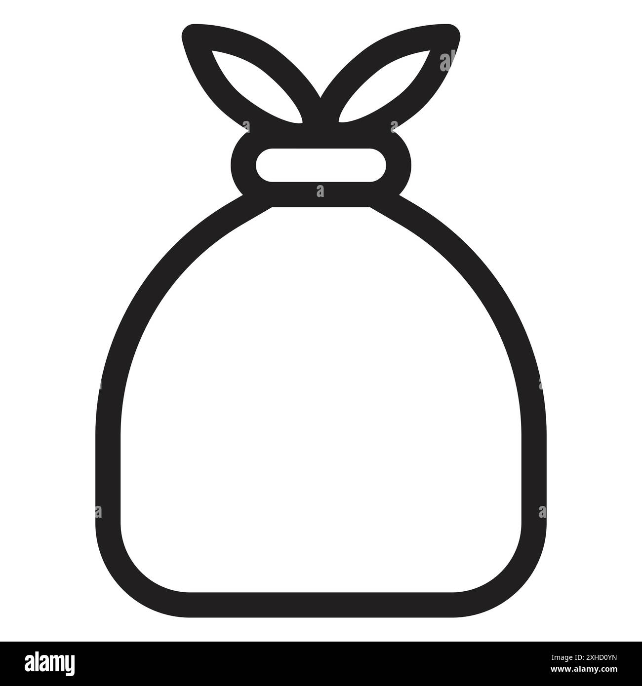 Simbolo Furoshiki Icon Vector o collezione di set di insegne in bianco e nero Illustrazione Vettoriale