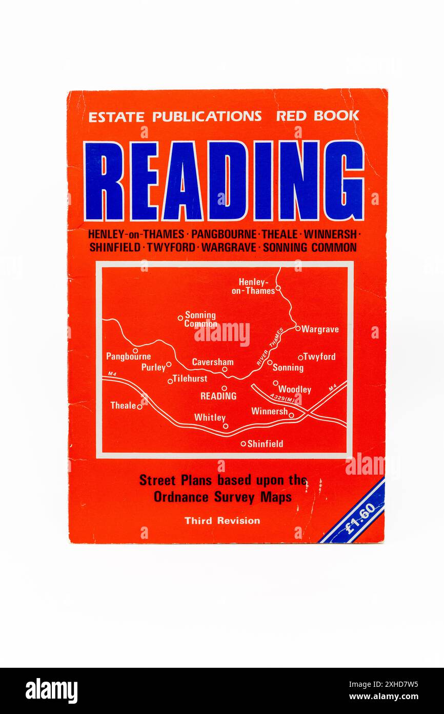 Estate Publications Red Book - Reading Street Map. Foto Stock