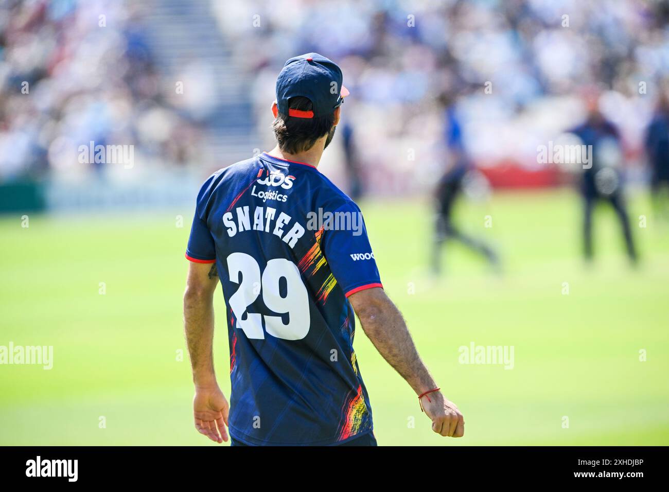 Hove UK 13 luglio 2024 - Shane Snater dell'Essex durante la partita di cricket Vitality T20 tra Sussex Sharks e Essex al 1° Central County Ground di Hove: Credit Simon Dack /TPI/ Alamy Live News Foto Stock