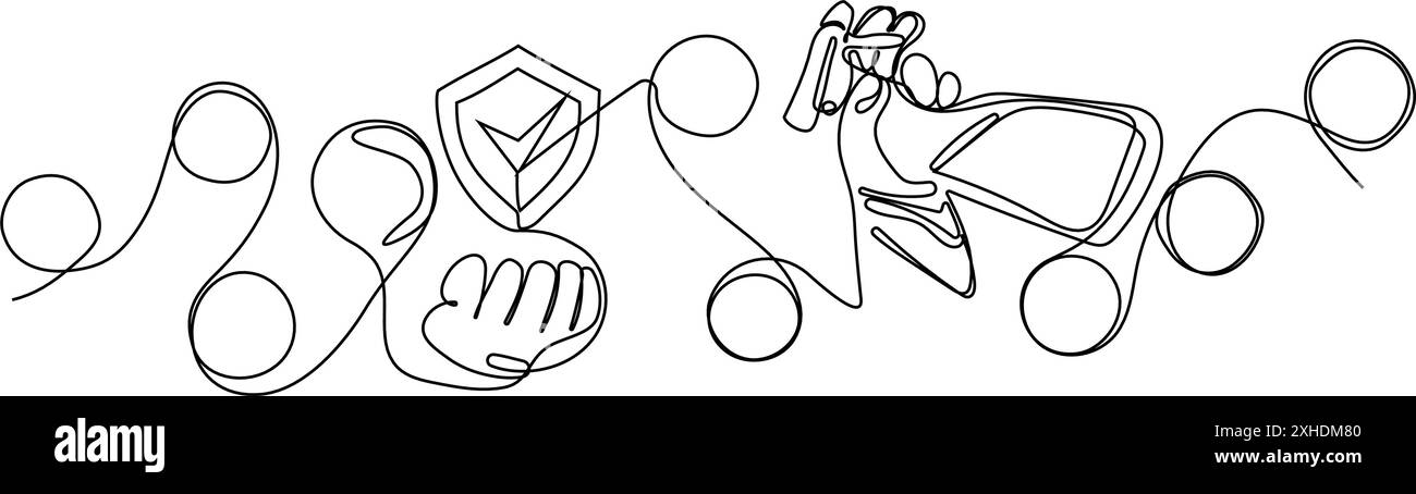 Home pulizia servizio landing page design concetto, illustrazione di janitors con strumenti di pulizia. Illustrazione vettoriale Illustrazione Vettoriale