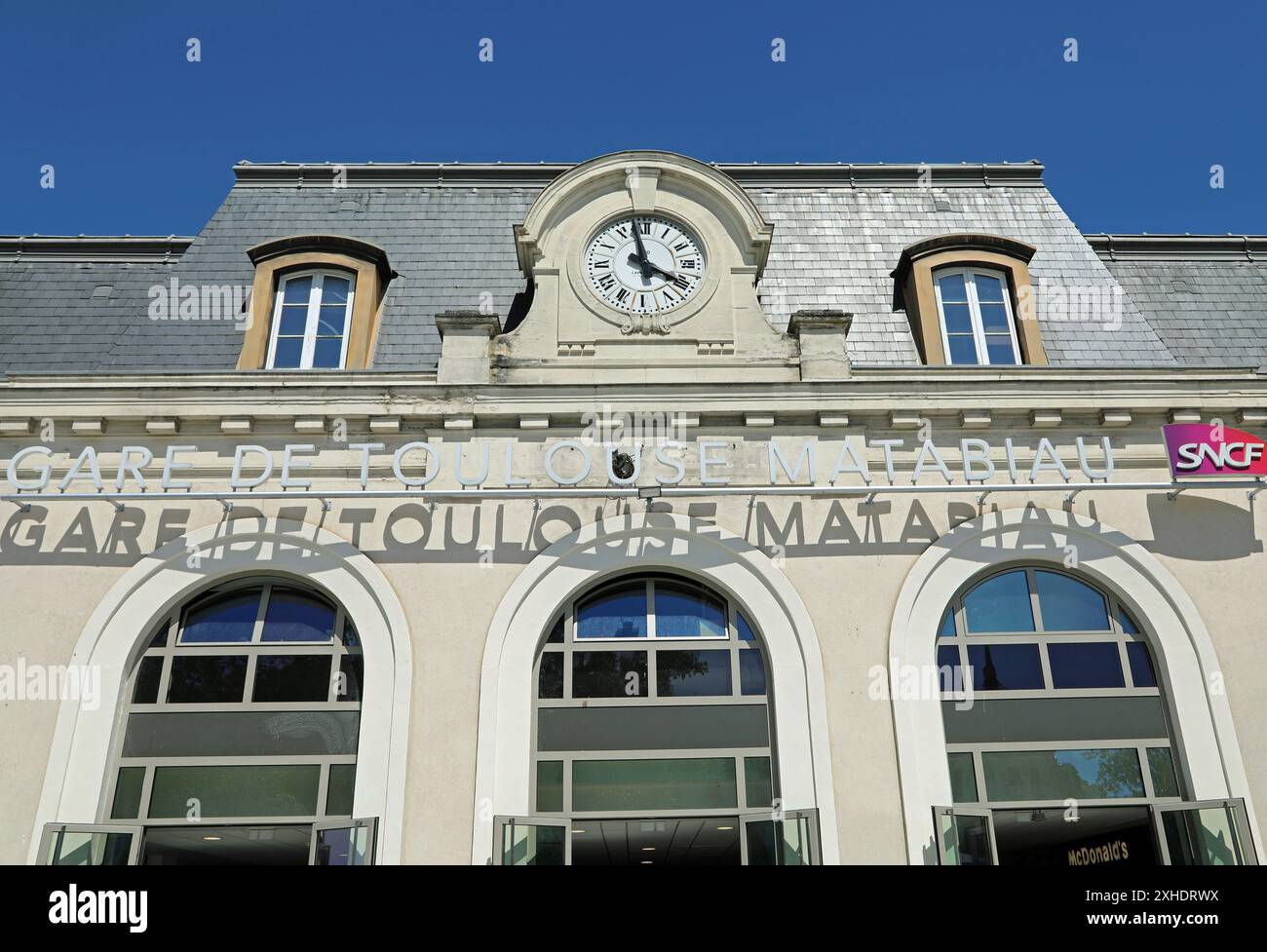 Stazione ferroviaria di Toulouse Matabiau nel sud della Francia Foto Stock