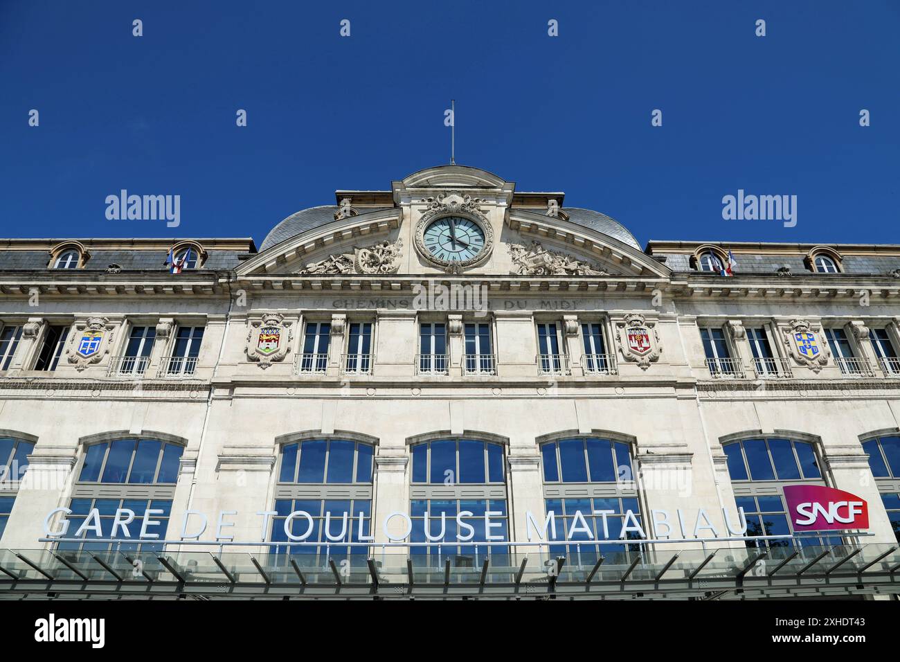 Stazione ferroviaria di Toulouse Matabiau nel sud della Francia Foto Stock