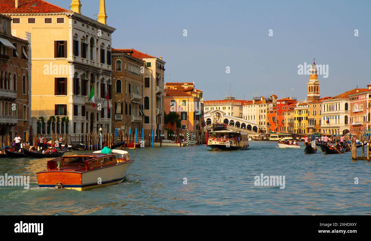 Vista sul Canal grande. Venezia, Italia. Foto Stock