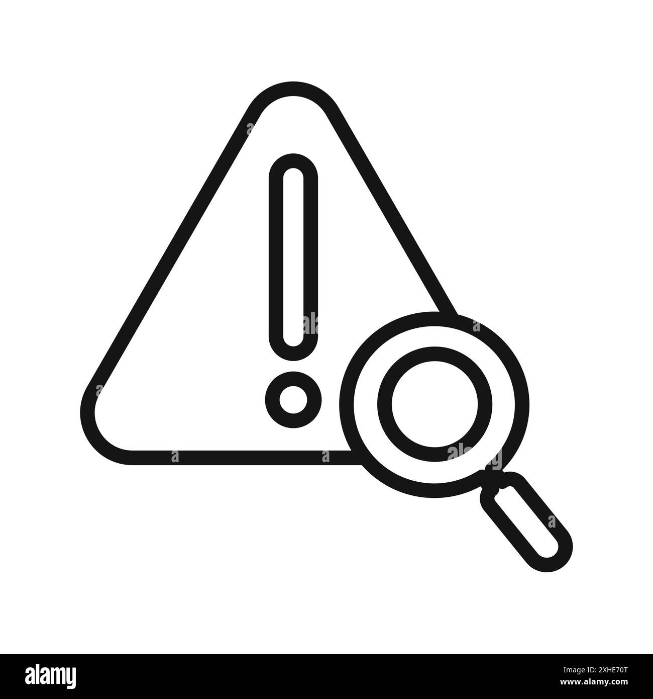 Icona di identificazione del problema simbolo vettoriale o insieme di set di segni con contorno in bianco e nero Illustrazione Vettoriale Icona di identificazione del problema simbolo vettoriale o insieme di set di segni con contorno in bianco e nero Illustrazione Vettoriale