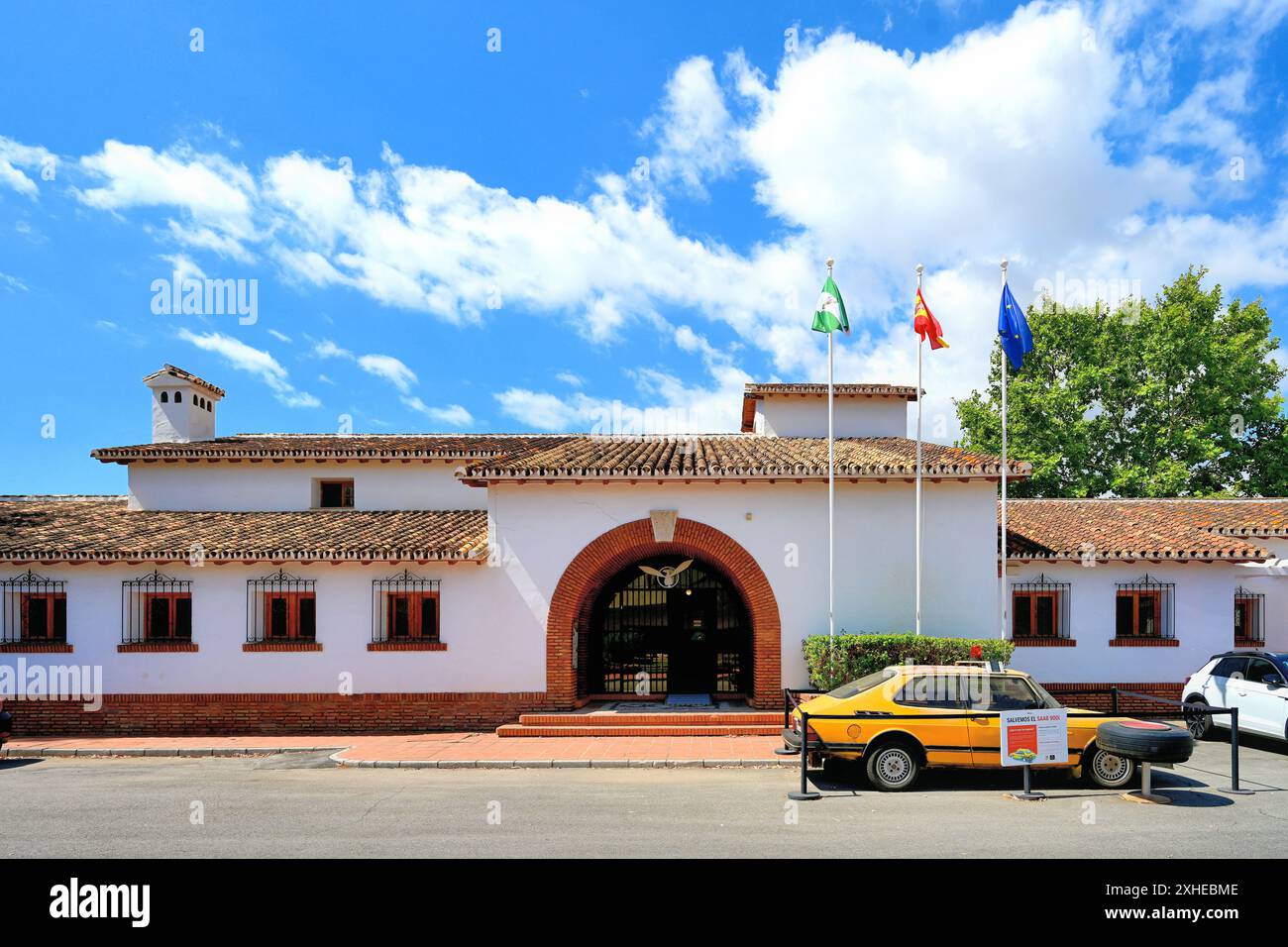 Malaga Aero Museum Aeromuseo biglietteria e sala d'attesa edificio principale come era negli anni '1930 Foto Stock